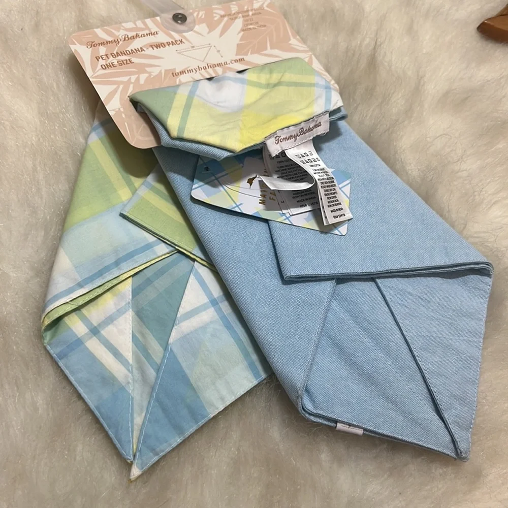 TOMMY BAHAMA Pet Bandana Two pack